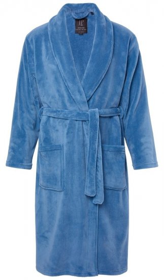JP1880 Bathrobe with Spacious Pockets Denim Blue - Alusvaatteet & uimavaatteet - Miesten Isot alusvaatteet 