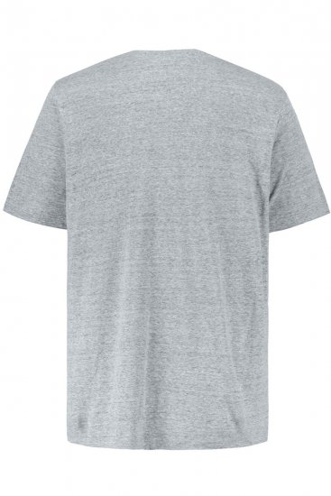 JP1880 702415 V-aukkoinen t-paita Harmaa melange - T-paidat - Isot T-paidat 2XL – 14XL
