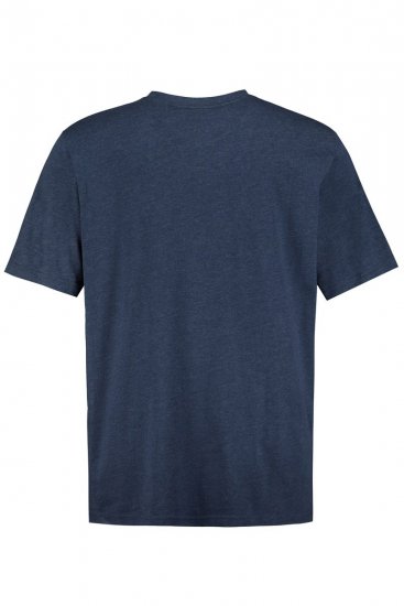 JP1880 702415 V-aukkoinen t-paita Keskisininen melange - T-paidat - Isot T-paidat 2XL – 14XL