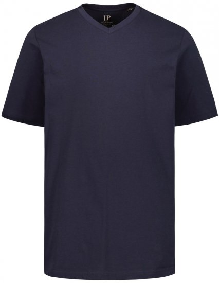 JP1880 702415 V-aukkoinen t-paita Tummansininen - T-paidat - Isot T-paidat 2XL – 14XL