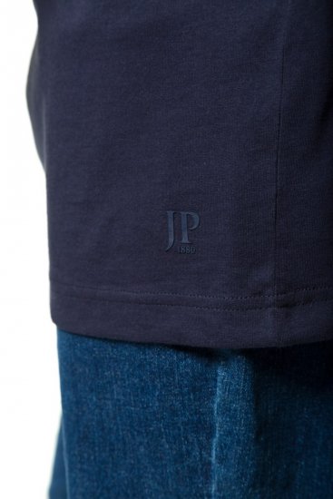 JP1880 702415 V-aukkoinen t-paita Tummansininen - T-paidat - Isot T-paidat 2XL – 14XL
