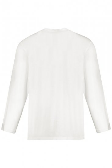 JP1880 702555 Pitkähihainen Henley-paita Valkoinen - T-paidat - Isot T-paidat 2XL – 14XL