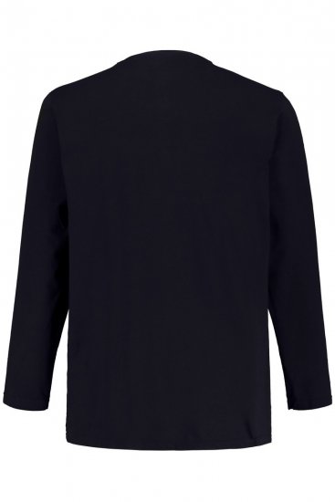 JP1880 702555 Pitkähihainen Henley-paita Tummansininen - T-paidat - Isot T-paidat 2XL – 14XL