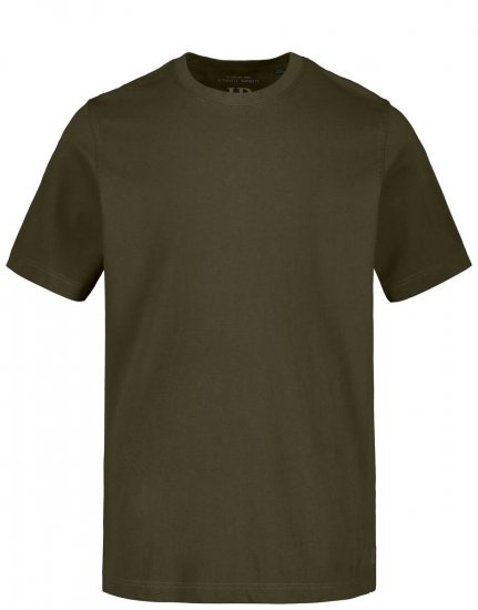 JP1880 702558 Pyöreäaukkoinen t-paita Tummanoliivi - T-paidat - Isot T-paidat 2XL – 14XL