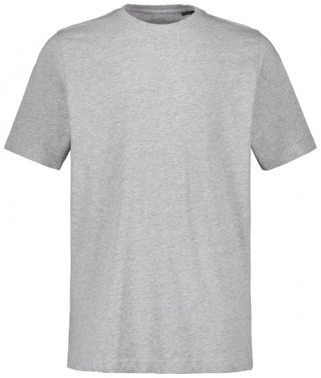 JP1880 702558 Pyöreäaukkoinen t-paita Harmaa melange - T-paidat - Isot T-paidat 2XL – 14XL