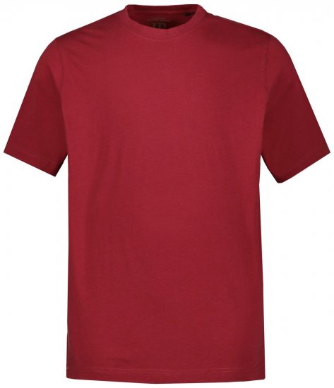 JP1880 702558 Pyöreäaukkoinen t-paita Tummanpunainen - T-paidat - Isot T-paidat 2XL – 14XL