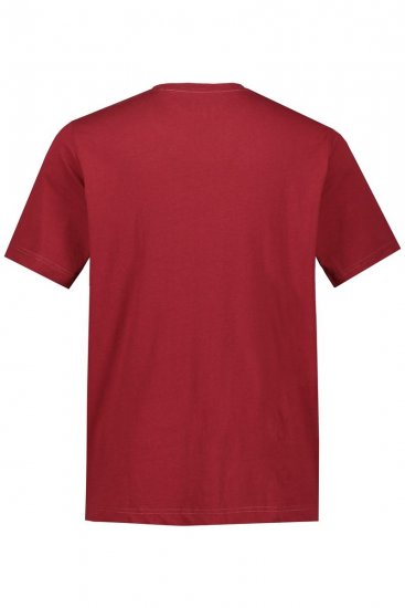 JP1880 702558 Pyöreäaukkoinen t-paita Tummanpunainen - T-paidat - Isot T-paidat 2XL – 14XL