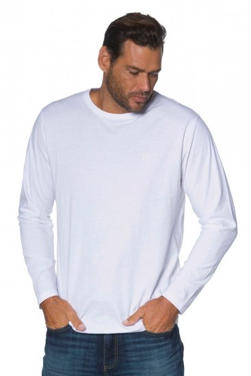 JP1880 702559 Pitkähihainen t-paita Valkoinen - T-paidat - Isot T-paidat 2XL – 14XL