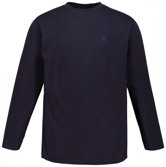 JP1880 702559 Pitkähihainen t-paita Tummansininen - T-paidat - Isot T-paidat 2XL – 14XL