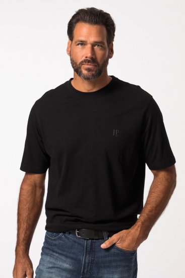 JP1880 702637 Pyöreäaukkoinen t-paita 2 kpl Musta - T-paidat - Isot T-paidat 2XL – 14XL