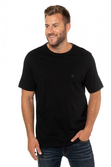 JP1880 702637 Pyöreäaukkoinen t-paita 2 kpl Musta - T-paidat - Isot T-paidat 2XL – 14XL