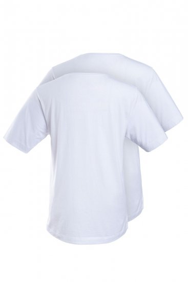 JP1880 702637 Pyöreäaukkoinen t-paita 2 kpl Valkoinen - T-paidat - Isot T-paidat 2XL – 14XL