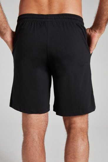 JP1880 Shorts Elastic Waistband Black - Collegehousut ja collegeshortsit - Miesten Isot collegehousut ja collegeshortsit