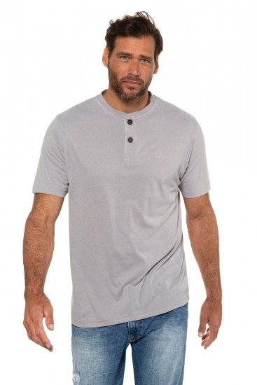 JP1880 708420 Henley-paita 2 kpl Harmaa melange - T-paidat - Isot T-paidat 2XL – 14XL