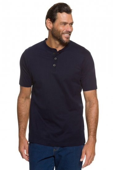 JP1880 708420 Henley-paita 2 kpl Tummansininen - T-paidat - Isot T-paidat 2XL – 14XL