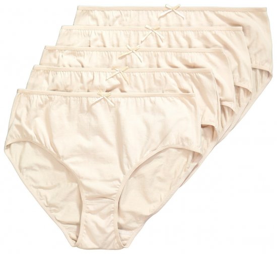 Ulla Popken 710201 Alushousut 5 kpl Beige - Alushousut - 