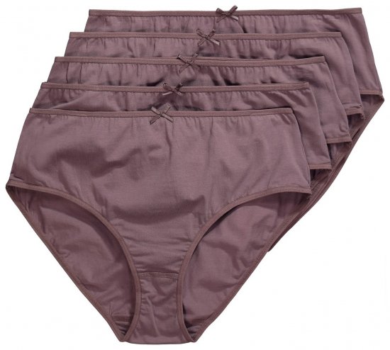 Ulla Popken 710201 Alushousut 5 kpl Ruskea - Alushousut - 