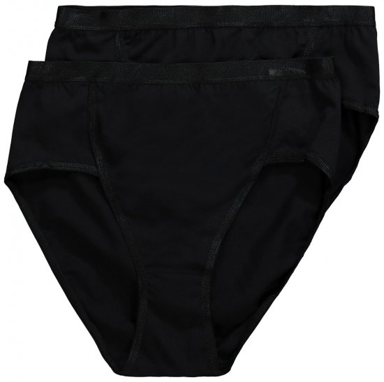 Ulla Popken 711214 Alushousut 2 kpl Musta - Alushousut - 