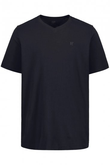 JP1880 711318 V-aukkoinen t-paita 2 kpl Musta - T-paidat - Isot T-paidat 2XL – 14XL