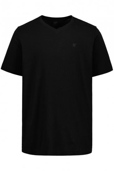 JP1880 711318 V-aukkoinen t-paita 2 kpl Musta - T-paidat - Isot T-paidat 2XL – 14XL