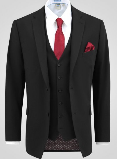 D555 Ted 4 Way Stretch Tailored Suit Jacket Musta - Puvut ja pikkutakit - Pukuja suurissa mitoissa