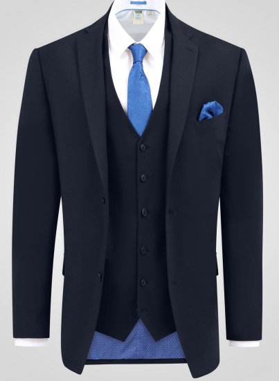D555 Ted 4 Way Stretch Tailored Suit Jacket Tummansininen - Puvut ja pikkutakit - Pukuja suurissa mitoissa