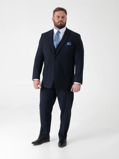 D555 Ted 4 Way Stretch Tailored Suit Jacket Tummansininen - Puvut ja pikkutakit - Pukuja suurissa mitoissa