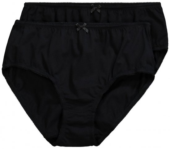 Ulla Popken 712882 Alushousut 2 kpl Musta - Alushousut - 