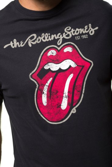 JP1880 Rolling Stones Graphic Band Comfort Fit T-Shirt Black - T-paidat - Isot T-paidat 2XL – 14XL