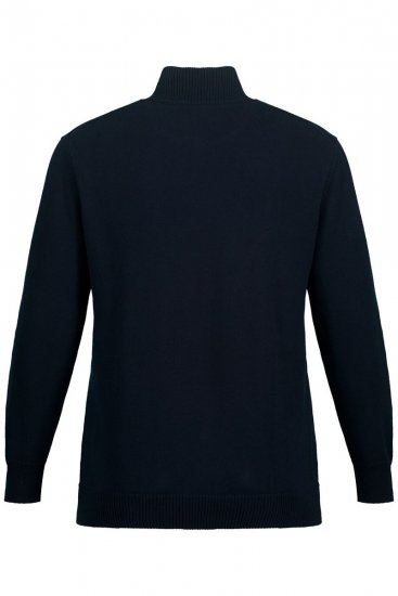 JP1880 716842 Half-zip neulepaita Tummansininen - Hupparit ja collegepaidat - Miesten hupparit ja collegepaidat isot koot