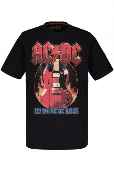 JP1880 ACDC - Let There Be Rock Vintage looking Band T-Shirt Black - T-paidat - Isot T-paidat 2XL – 14XL