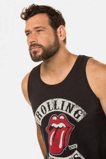 JP1880 Rolling Stones Graphic Band Tank Top Black - T-paidat - Isot T-paidat 2XL – 14XL