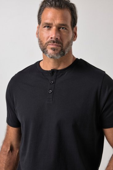 JP1880 726695 Henley-paita Musta TALL - TALL T-paidat - T-paidat pitkille miehille 