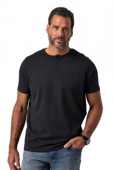 JP1880 726695 Henley-paita Musta TALL - TALL T-paidat - T-paidat pitkille miehille 