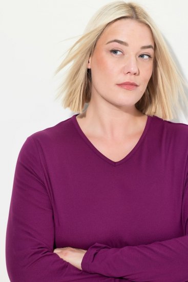 Ulla Popken 751623 Nopeasti kuivuva laskettelupaita Roosa - Hiihtovaatteet - 