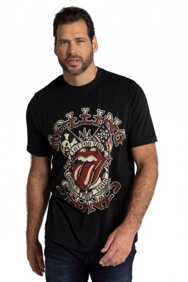 JP1880 Rolling Stones Graphic Comfort Fit Band T-Shirt Black - T-paidat - Isot T-paidat 2XL – 14XL