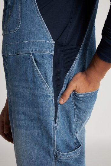 JP1880 Dungarees Denim Adjustable Straps Blue - Farkut ja housut - Miesten isot farkut ja isot housut W40-W70