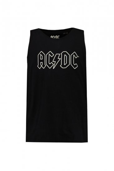 JP1880 AC/DC Graphic Comfort Fit Band Tank Top Black - T-paidat - Isot T-paidat 2XL – 14XL