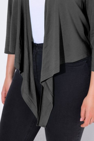 Ulla Popken 794514 Solmittava trikoobolero Antrasiitti - Bolerot - 
