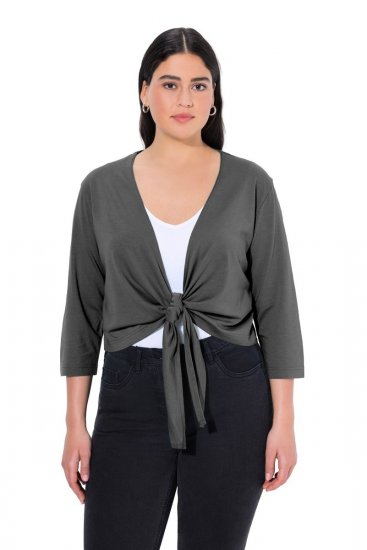 Ulla Popken 794514 Solmittava trikoobolero Antrasiitti - Bolerot - 