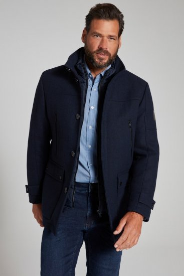 JP1880 Jacket Water-repellent Herringbone Insert Navy - Takit - Miesten Takit, isot koot – 2XL – 12XL