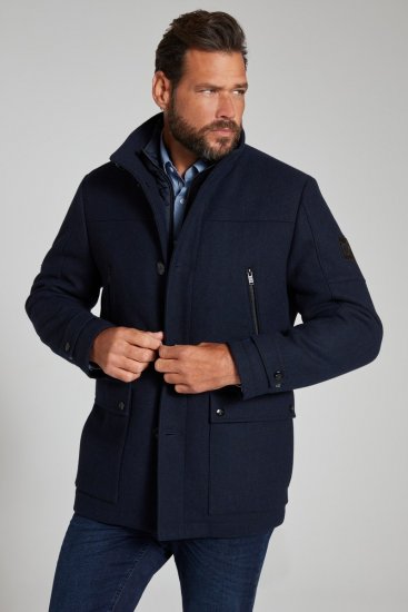 JP1880 Jacket Water-repellent Herringbone Insert Navy - Takit - Miesten Takit, isot koot – 2XL – 12XL