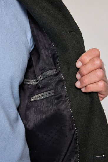 JP1880 795116 Vettähylkivä Villakangastakki Oliivinvihreä - Takit - Miesten Takit, isot koot – 2XL – 12XL