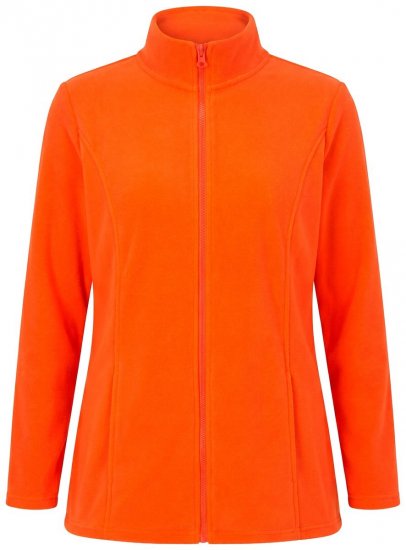 Ulla Popken 796970 Kevyt fleecetakki Oranssinpunainen - Fleecevaatteet - 