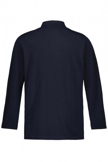 JP1880 799230 Pitkähihainen pikeepaita Tummansininen - Pikeepaidat - Miesten isot pikeepaidat