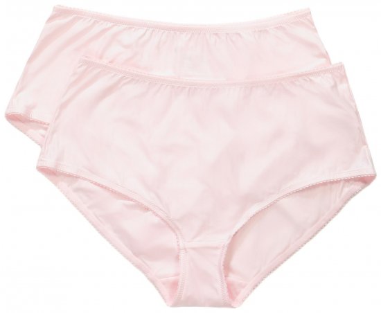Ulla Popken 800279 Raidalliset alushousut 2 kpl Roosa - Alushousut - 