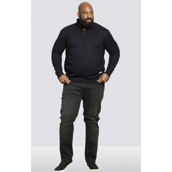 D555 Zane Sweater Navy - Hupparit ja collegepaidat - Miesten hupparit ja collegepaidat isot koot