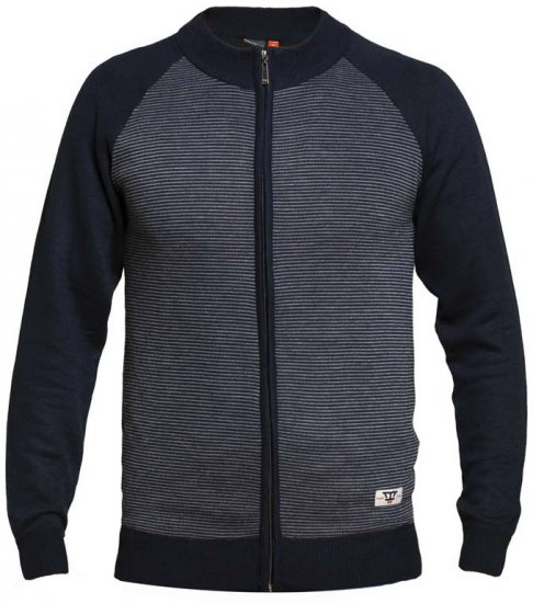 D555 Tanner Sweater Navy - Hupparit ja collegepaidat - Miesten hupparit ja collegepaidat isot koot