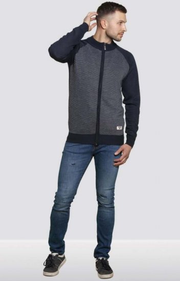 D555 Tanner Sweater Navy - Hupparit ja collegepaidat - Miesten hupparit ja collegepaidat isot koot