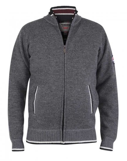 D555 Blyford Jumper With Bonded Fleece Lining And Pocket - Hupparit ja collegepaidat - Miesten hupparit ja collegepaidat isot koot